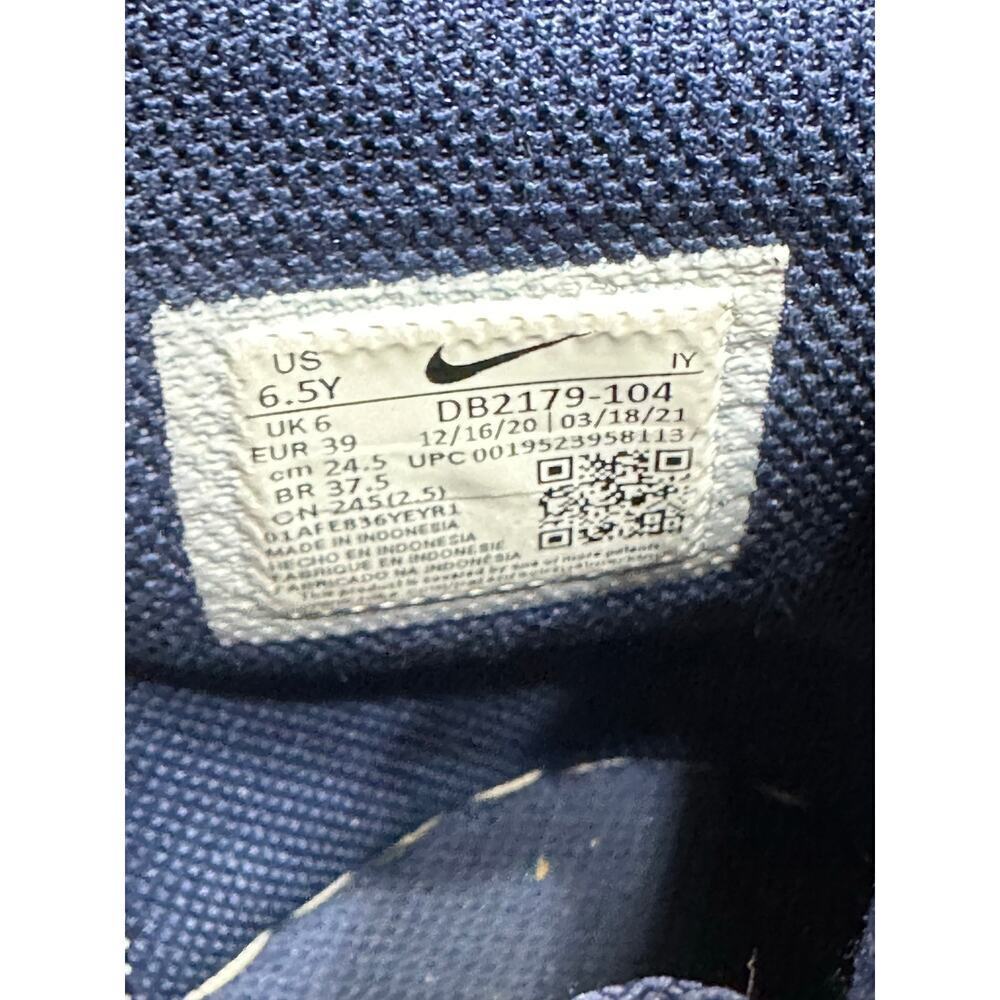 Nike Dunk High Navy Sneaker Shoe Unisex 6.5Y Athletic Retro Basketball Youth - Picture 3 of 7
